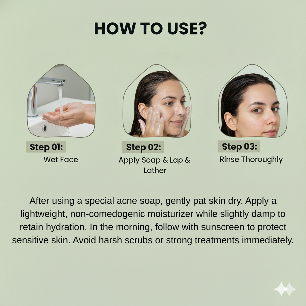 Acne Soap :- Clear Skin Starts Here – The Acne Soap That Works" 100gm