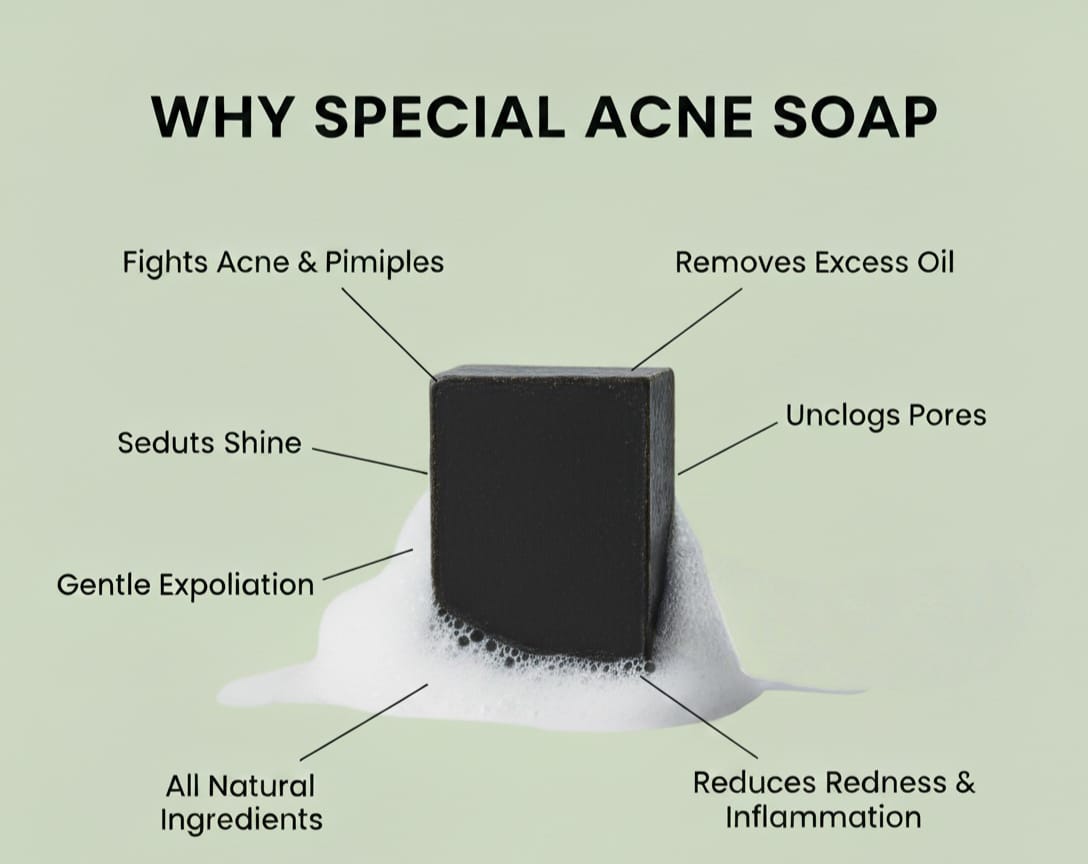 Acne Soap :- Clear Skin Starts Here – The Acne Soap That Works" 100gm